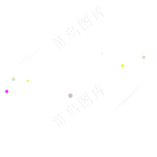 电商几何线条漂浮物,免抠元素