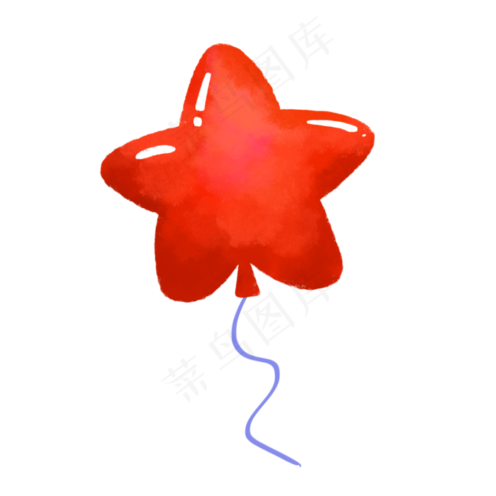 儿童节五角星气球(2048X2048(DPI:300))psd模版下载