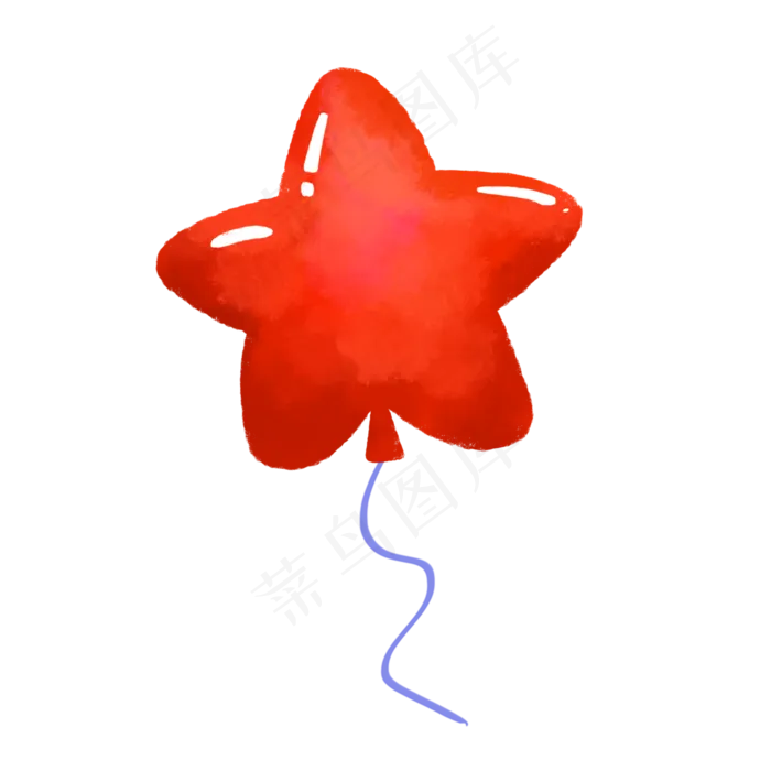 儿童节五角星气球(2048X2048(DPI:300))psd模版下载