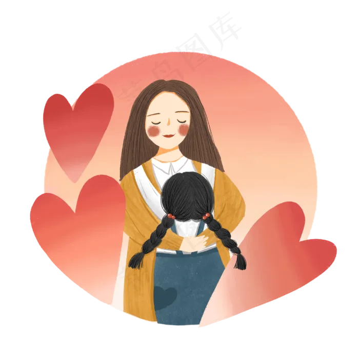 母爱母亲节爱心温暖(3000X3000(DPI:300))psd模版下载