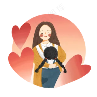 母爱母亲节爱心温暖