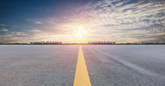 创意合成大气路面背景