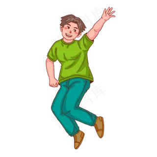 五四青年节跳跃青年