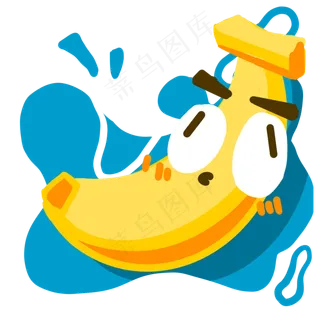 夏日立秋小清新大眼睛呆萌香蕉P