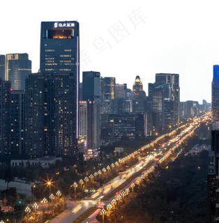城市夜景建筑,免抠元素