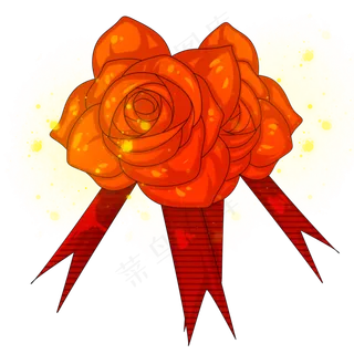 婚礼用品玫瑰胸针