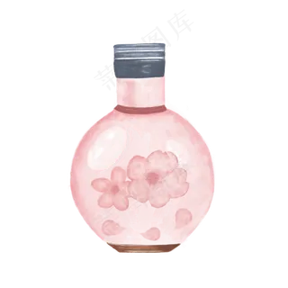 粉色樱花香水PNG唯美 粉色樱花香水PNG唯美