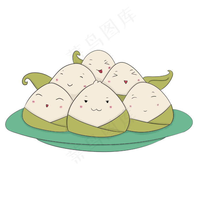 端午节手绘粽子可爱