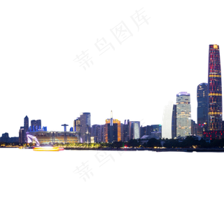 珠江城市,免抠元素