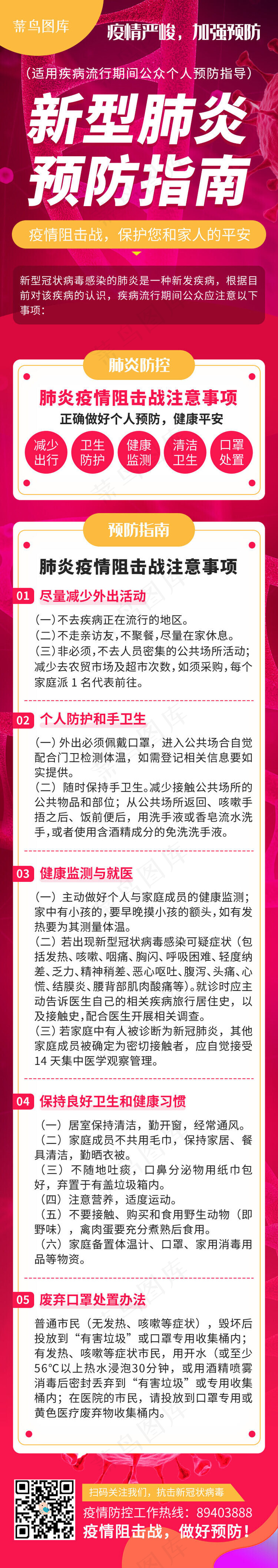 医疗抗击新型肺炎预防指南H5
