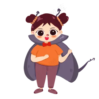 西方节日万圣节卡通人物,免抠元素