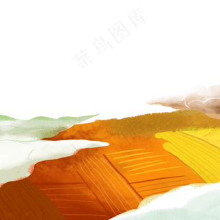 秋天丰收场景,免抠元素