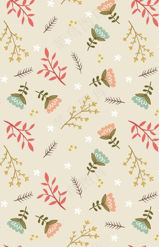 创意花卉花朵底纹平面素材