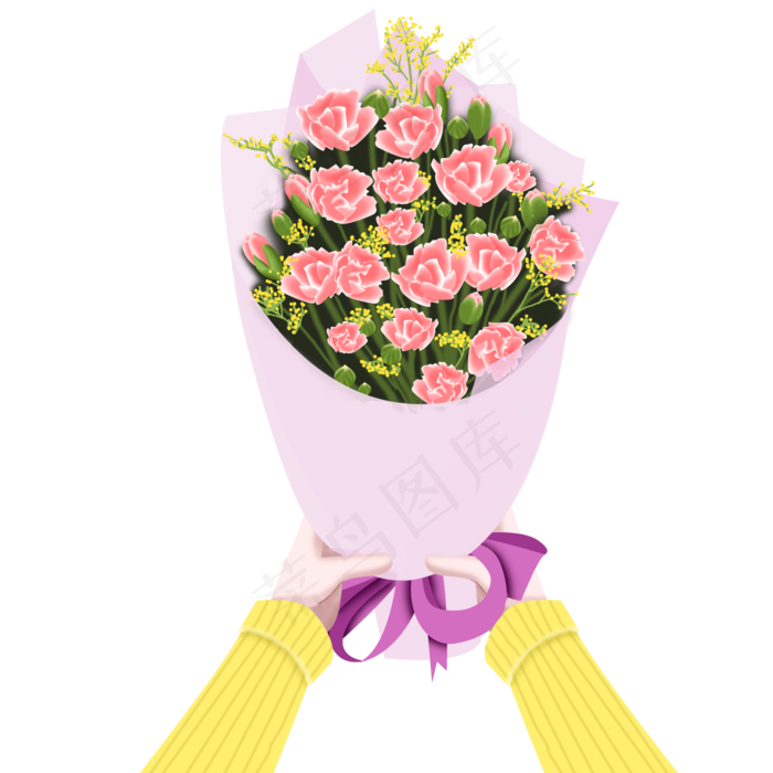 康乃馨花束母亲节礼物