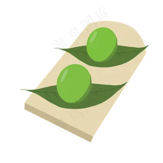 清明节一团青团素材