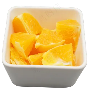 切开水果黄橙橙子