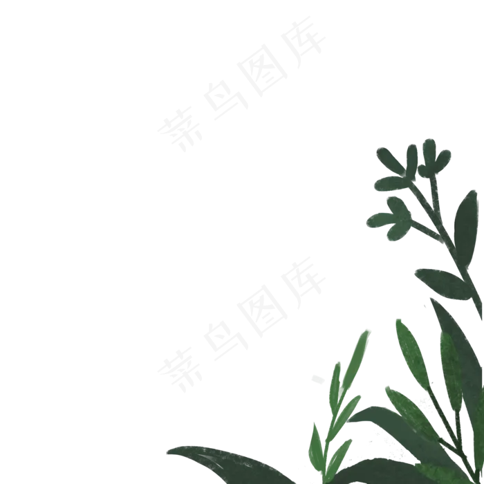 卡通植物绿叶下载(2000X2000(DPI:300))psd模版下载