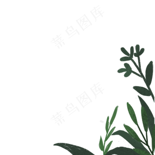 卡通植物绿叶下载