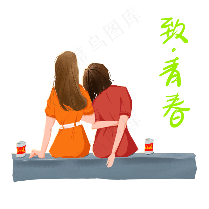 毕业季之背影(2800X2800(DPI:300))psd模版下载