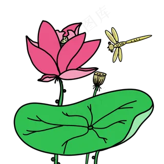 春天里朝气蓬勃的荷花