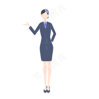 女神节空乘员PNG,免抠元素