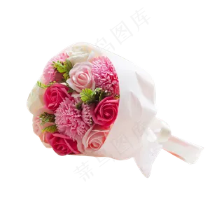 彩色植物鲜花花束元素