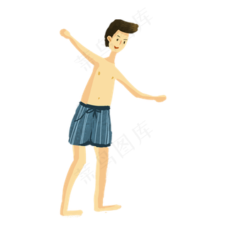 卡通夏季人物下载