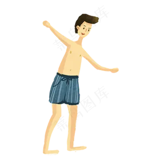 卡通夏季人物下载