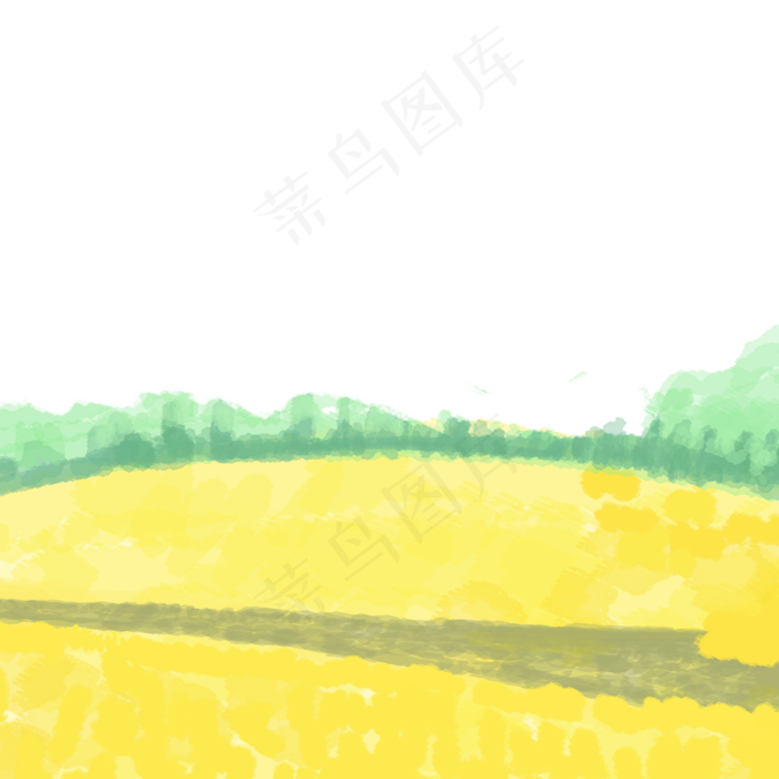 卡通黄色油麦花下载(2000X2000(DPI:300))psd模版下载