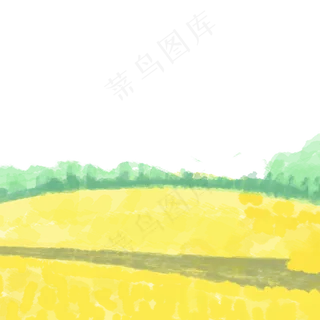 卡通黄色油麦花下载