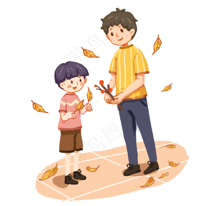 24节气立秋节卡通套图4