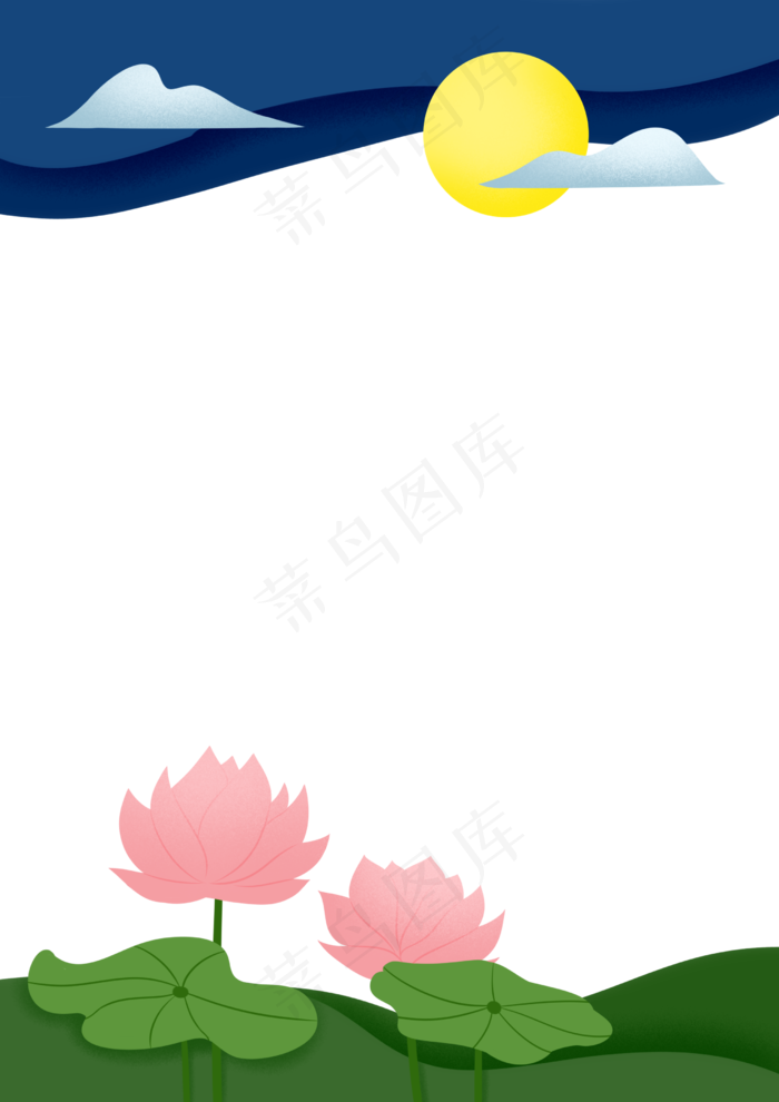 荷花植物花朵(2480X3508(DPI:299))psd模版下载