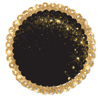 黑金炫酷光晕边框装饰,免抠元素