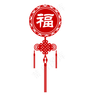 矢量手绘中国挂饰,免抠元素