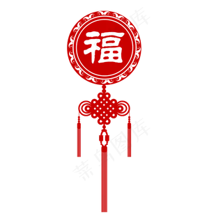 矢量手绘中国挂饰,免抠元素