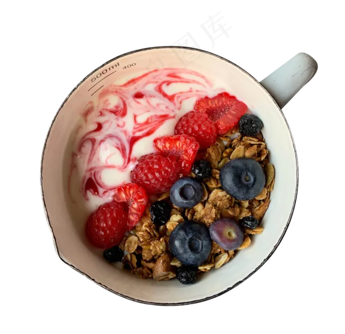 水果酸奶麦片(2676X2592(DPI:72))psd模版下载