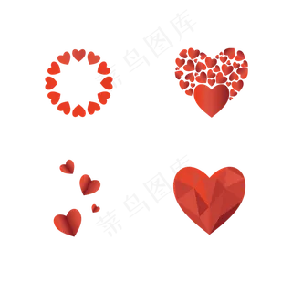 七夕情人节爱心