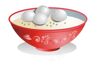 元宵佳节汤圆合家欢,免抠元素