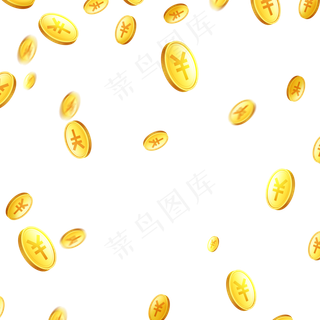 金币漂浮金币雨金钱,免抠元素