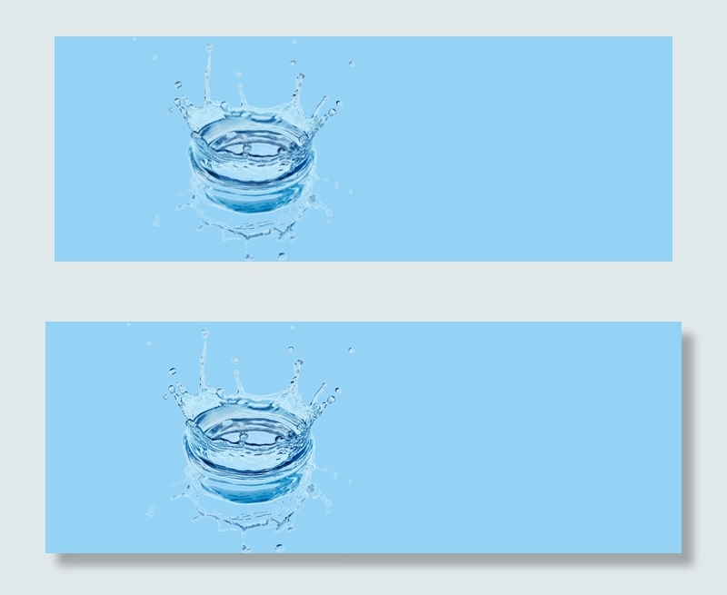 淘宝首页蓝色补水化妆品banner海报