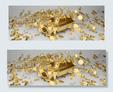 金融理财金融商业金色汽车与金币 金融理财金融商业金色汽车与金币