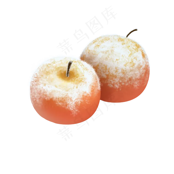落霜水果苹果(3000X3000(DPI:72))psd模版下载