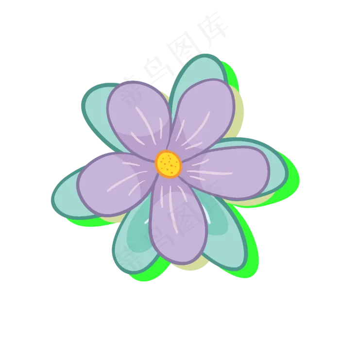 手绘花纹简约卡通(2500*2500px 300 dpi )ai矢量模版下载