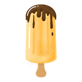 夏季美食卡通芒果味棒冰