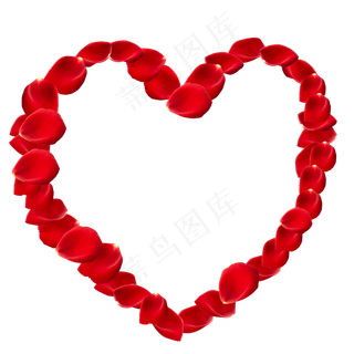 免扣红色情人节爱心玫瑰花瓣