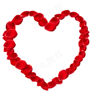 免扣红色情人节爱心玫瑰花瓣
