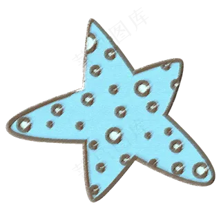 蜡笔风五角星儿童节装饰