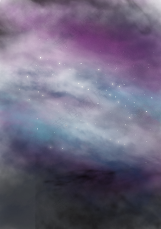 星空紫兰色满天星宇宙繁星,免抠元素