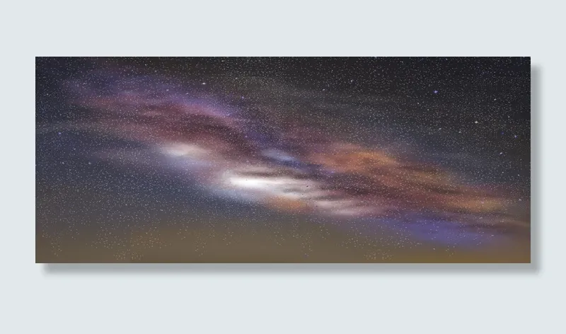 绚丽璀璨的云朵星空观察星空(1920*800px 	       )psd模版下载
