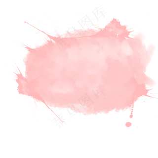 不规则动感粉色笔刷图